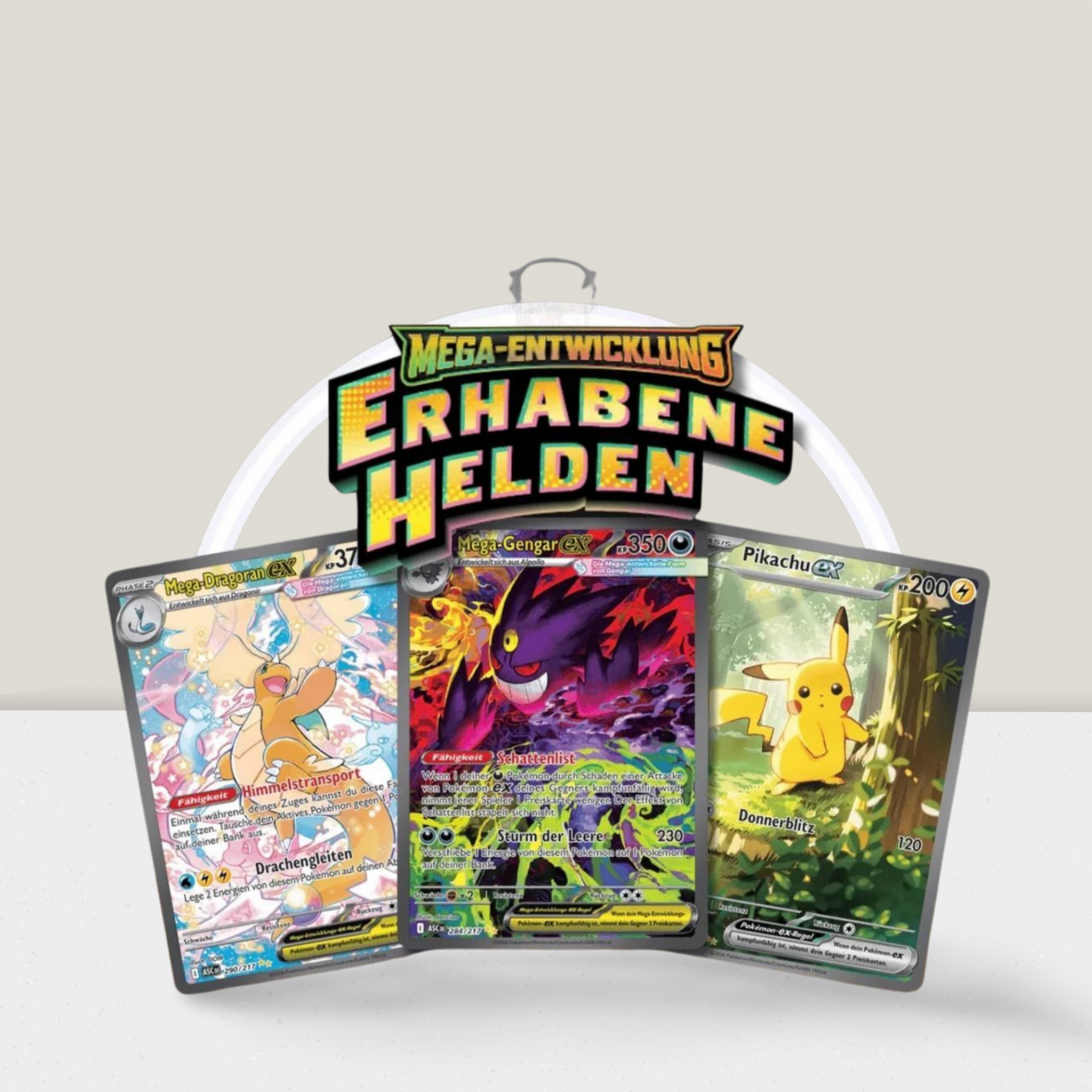 Pokémon TCG Erhabene Helden Booster Bundle Deutsch OVP Neu 6 Booster