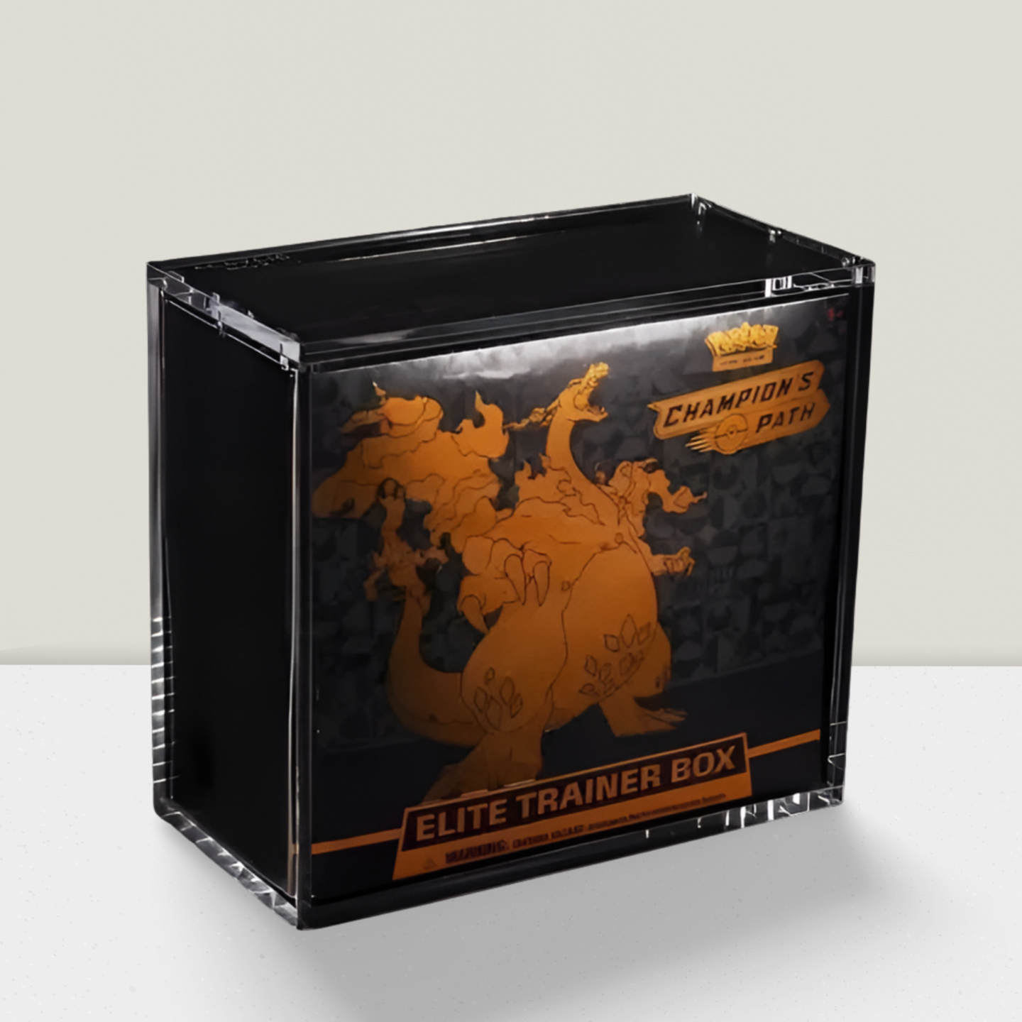 Acryl Display Box für Pokémon Elite Trainer Box (ETB) Premium Schutzcase 6mm magnetisch