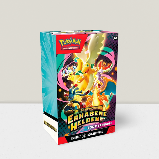 Pokémon TCG Erhabene Helden Booster Bundle Deutsch OVP Neu 6 Booster