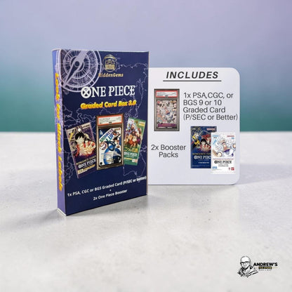 One Piece HiddenGems Graded Card Box 3.0 PSA/CGC/BGS Sealed