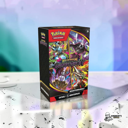 Pokémon TCG Booster Bundle Dunkelnacht 6 Booster Deutsch OVP Neu
